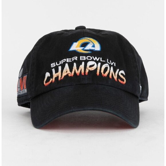 47 BRAND Los Angeles Rams SB Champs Sunset '47 Clean Up Strapback Hat - Picture 1 of 9